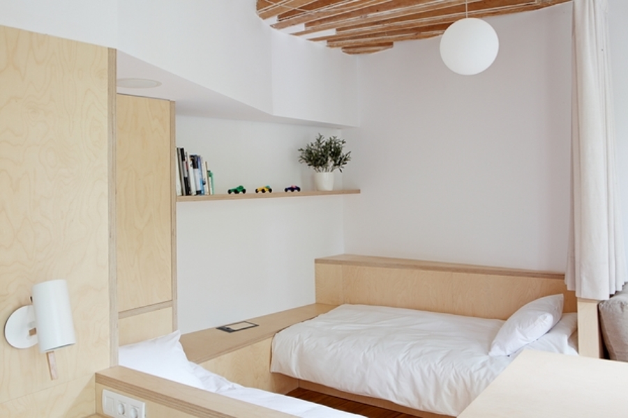 salón con sofá cama