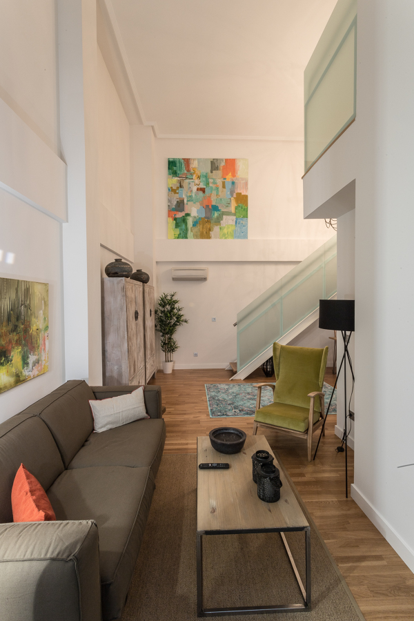 Salon con sofá cama