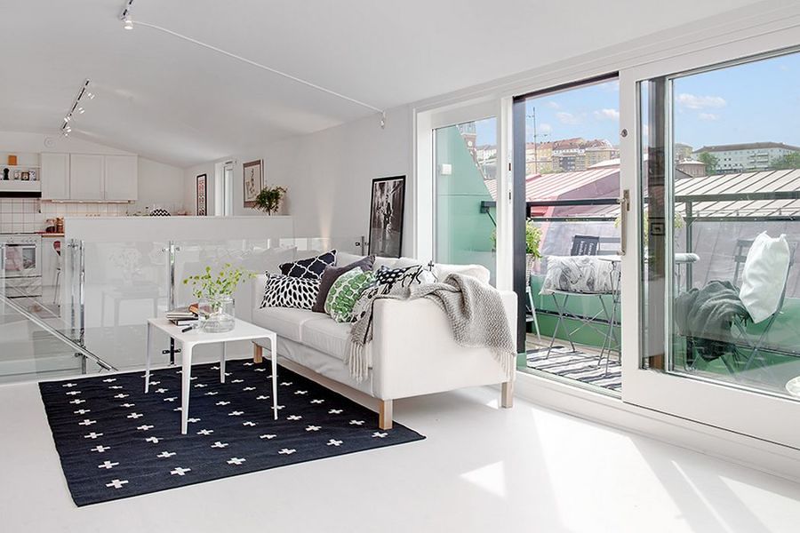 salón con suelo epoxi