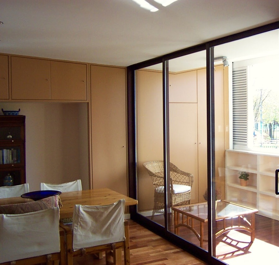 Salón con terraza interior 