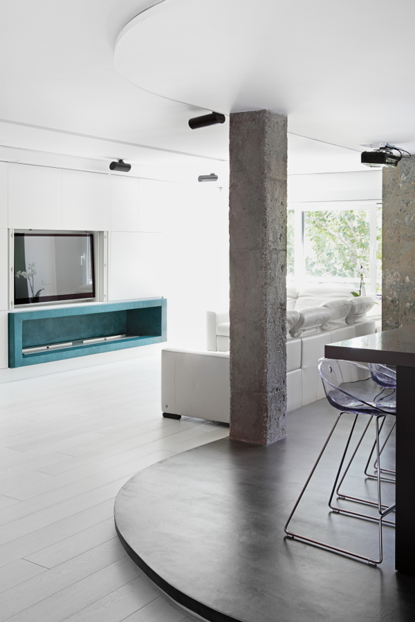 Salón con vistas al exterior