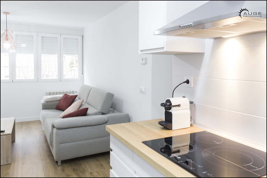 Salón desde la cocina