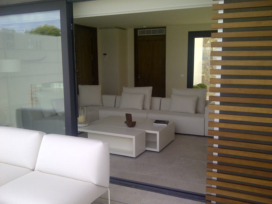 Salon desde terraza casa a