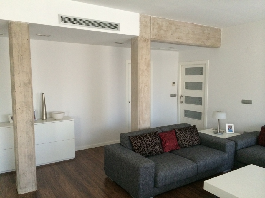 Salón, detalle de estructura vista