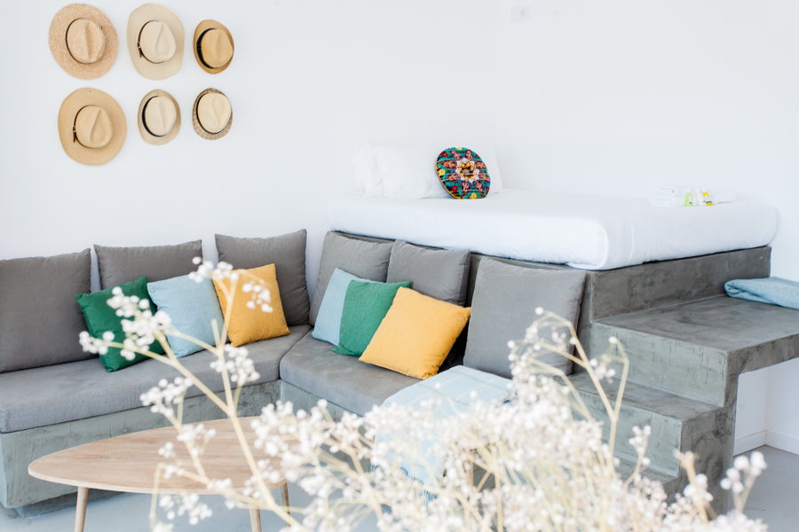 Salón - dormitorio dos alturas