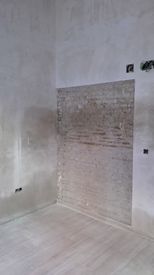 Salón durante la obra