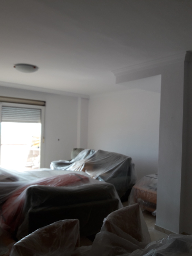 Salon durante pintura