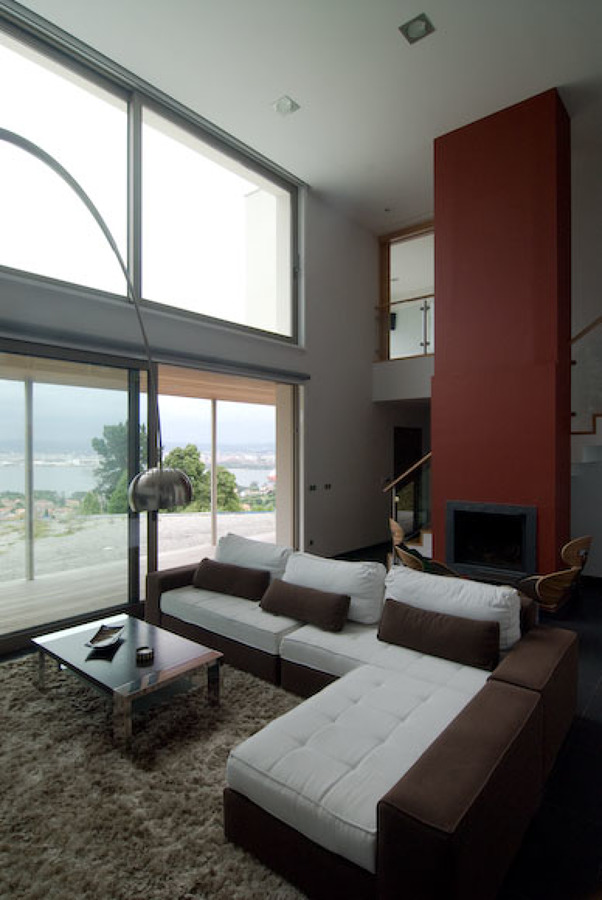 Salón en doble altura