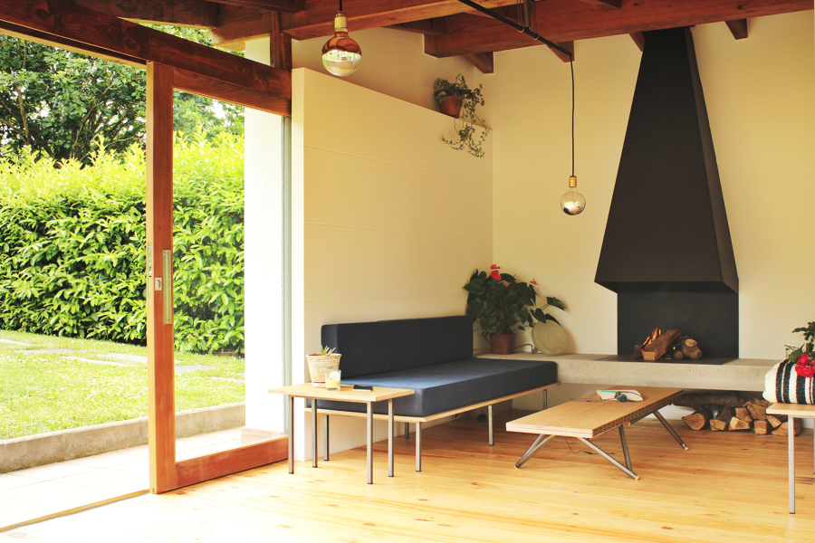 Salón en posición "recogido"