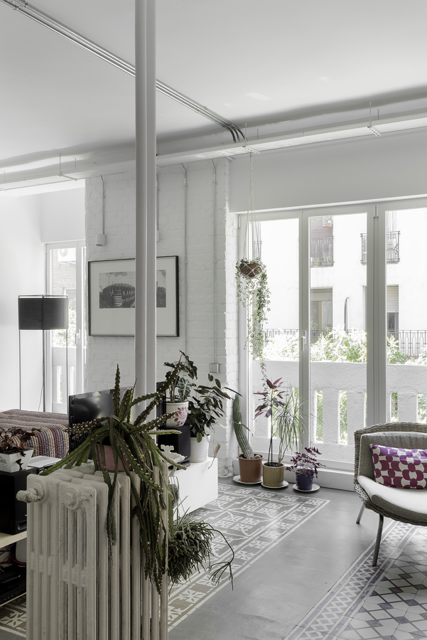 salón estilo industrial