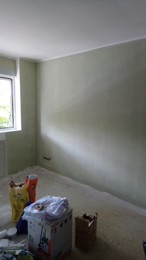 Salón primera capa de pintura