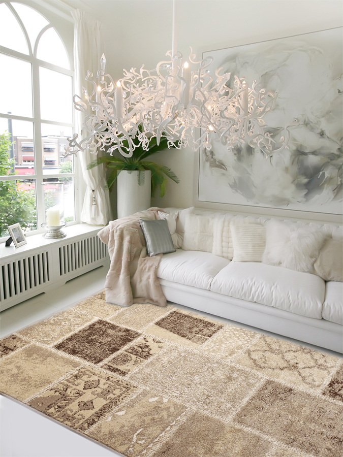 salón romántico tonos beige