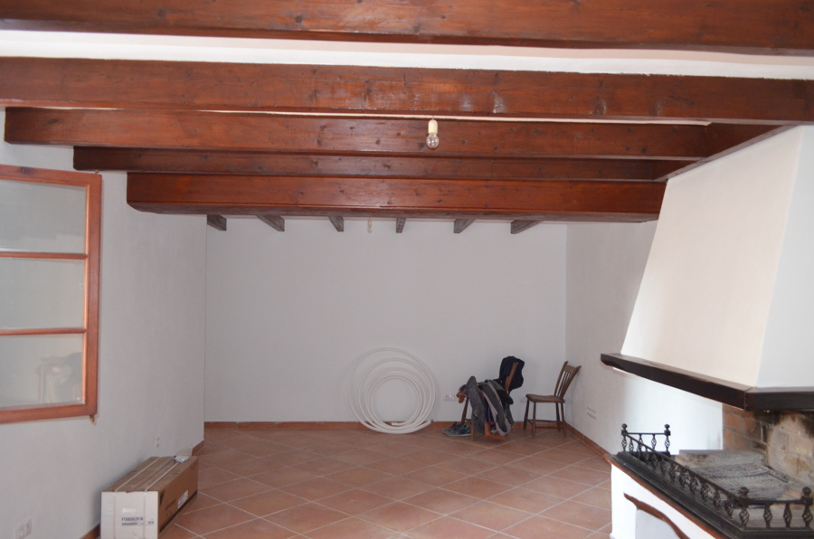 Salon rustico reformado