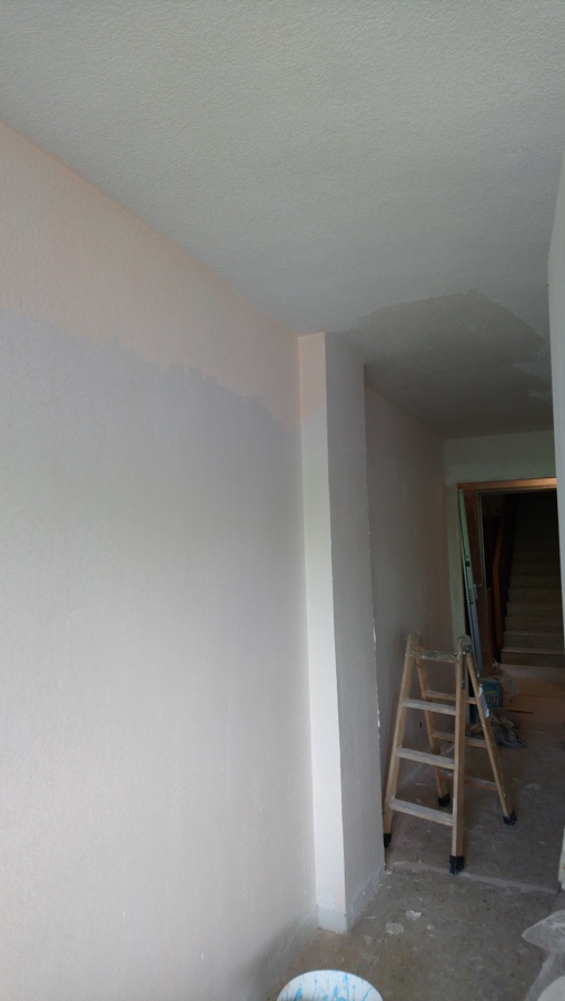 Salón una capa de plaste