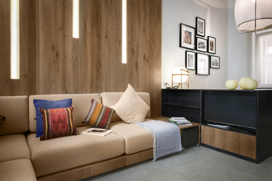 salón unido al comedor 