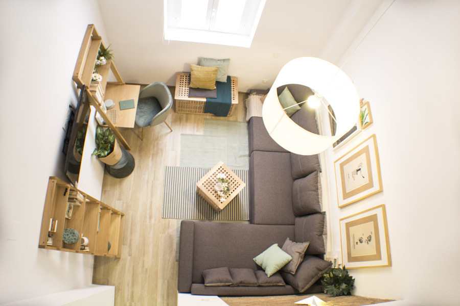 Salón visto desde habitación principal