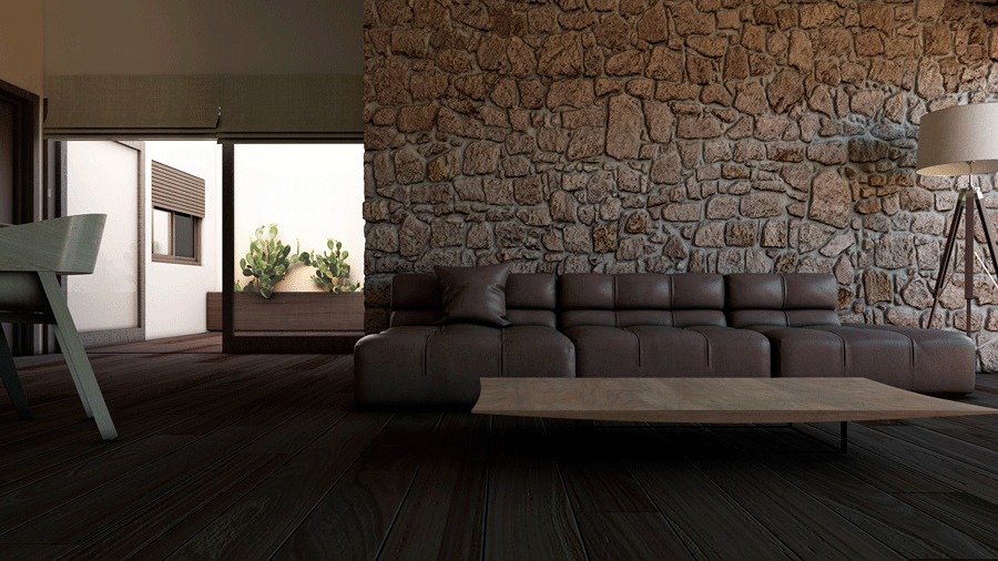 Salón vivienda unifamiliar, Piedrabuena