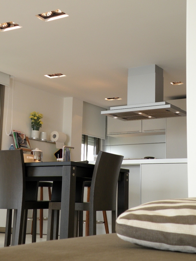 Salón y cocina americana