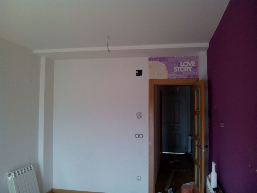 Salón y pasillo, previos.