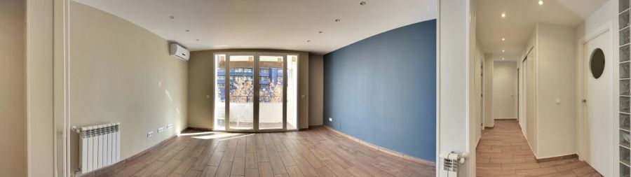 Salón y pasillo repartidor