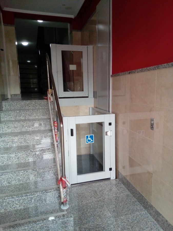 salva escalera en posicion 0