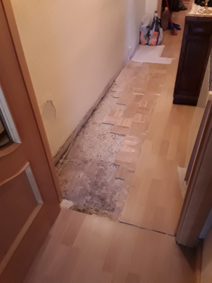 Saneado de parquet antiguo