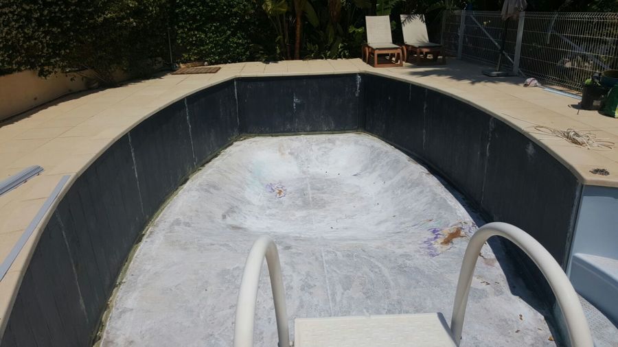saneando la piscina