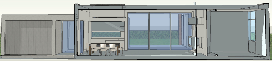 Sección longitudinal 1