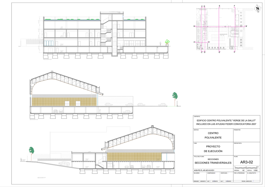 Secciones edificación