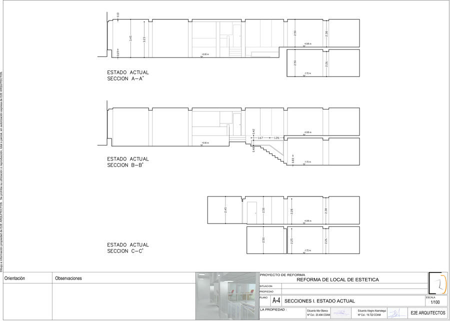 Secciones I. Estado actual