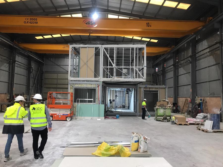 Segunda fase de la construcción modular