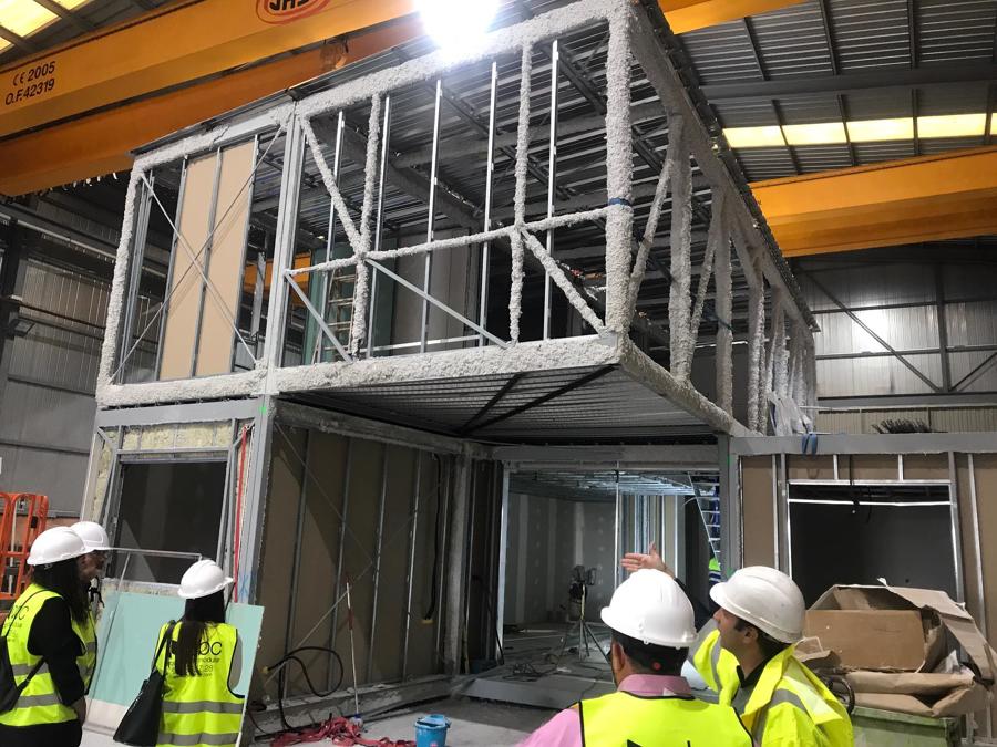 Segunda fase de la construcción modular