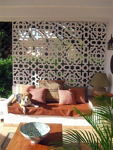 Separador de ambientes de celosía