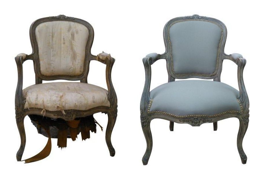 Silla antes y despues