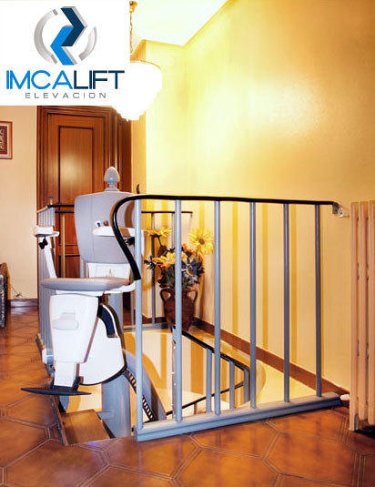 Silla salvaescaleras para escalera de caracol