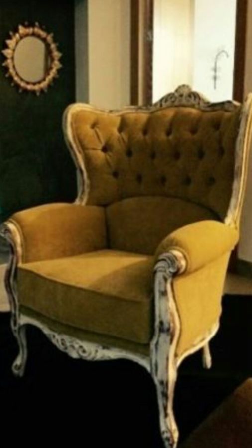 Sillon tapizado en capitone