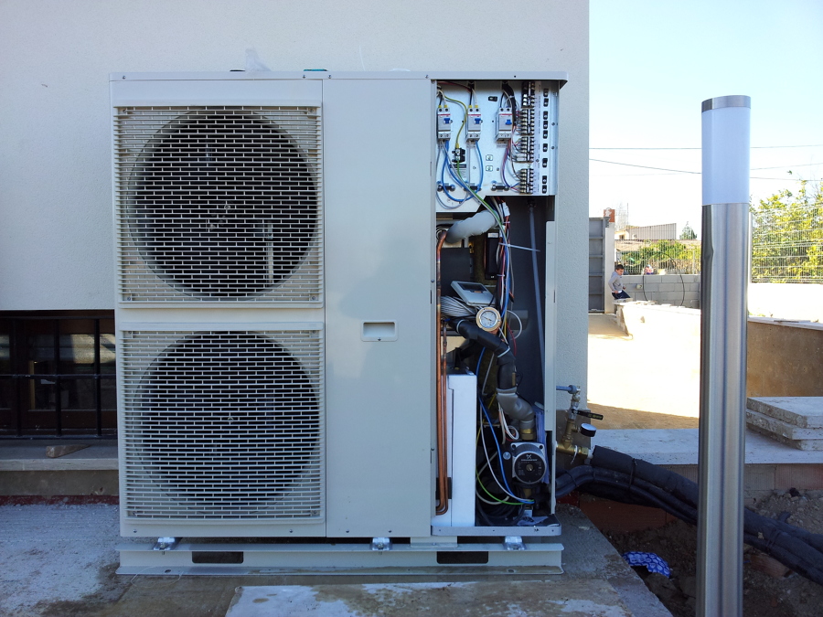 Sistema bomba calor para suelo radiante