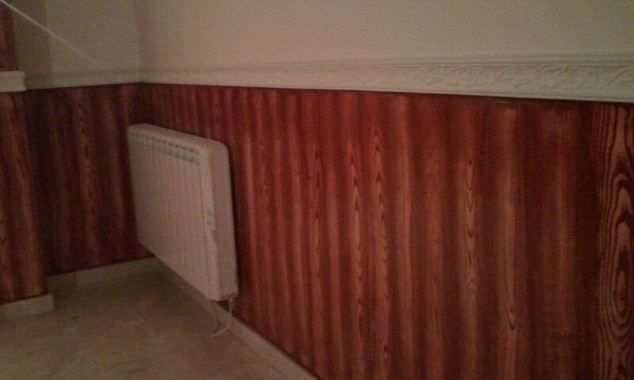 Zocalo efeto madera en color cenefa de caucho 