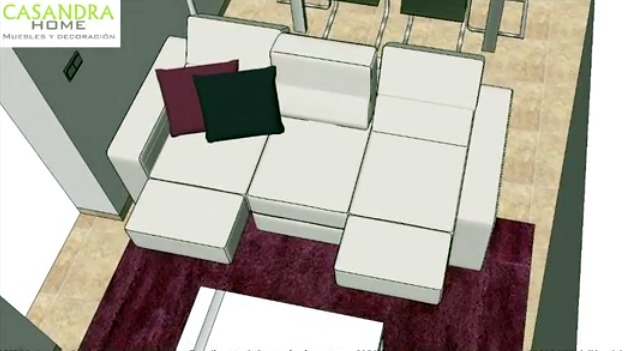 Sofá reclinable y extensible