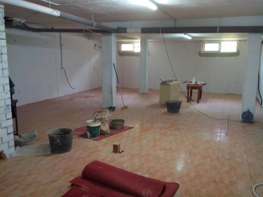 Solado sotano en chalet