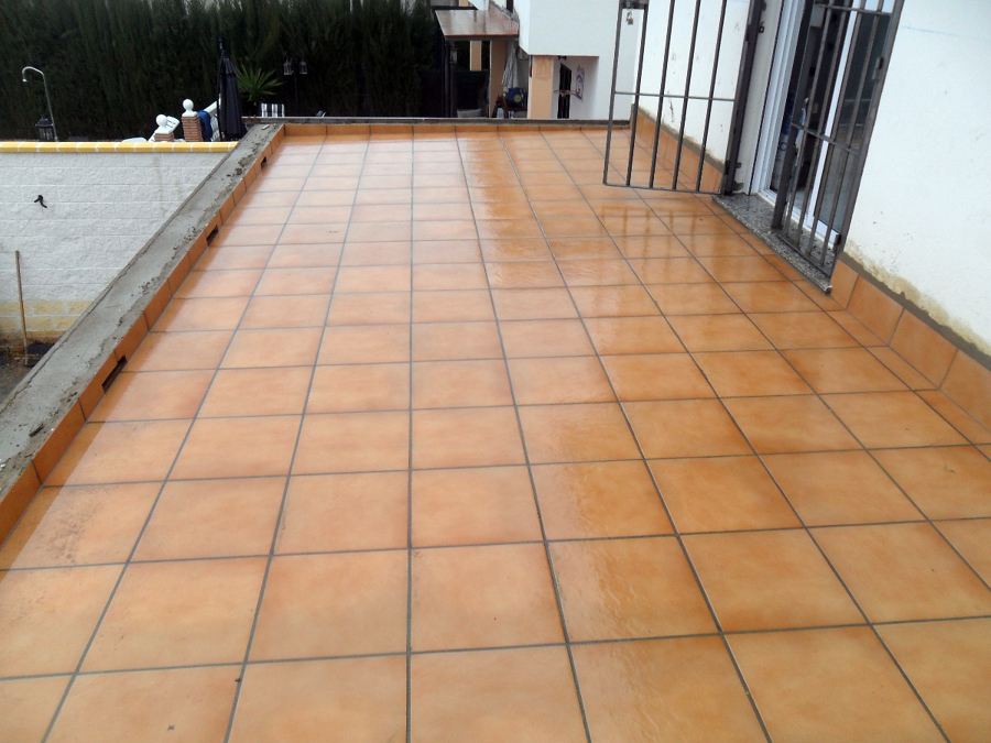 Solado terraza vivienda