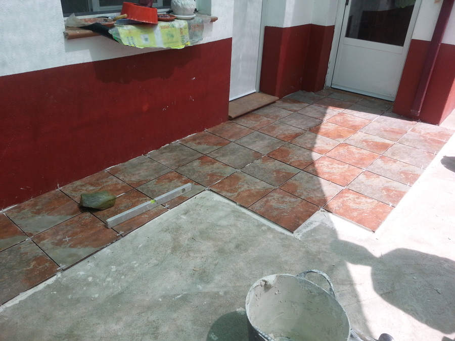 Solados con plaqueta modelo oxido para ext.