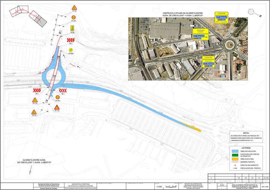 Soluciones propuestas de desvíos de tráfico durante las obras