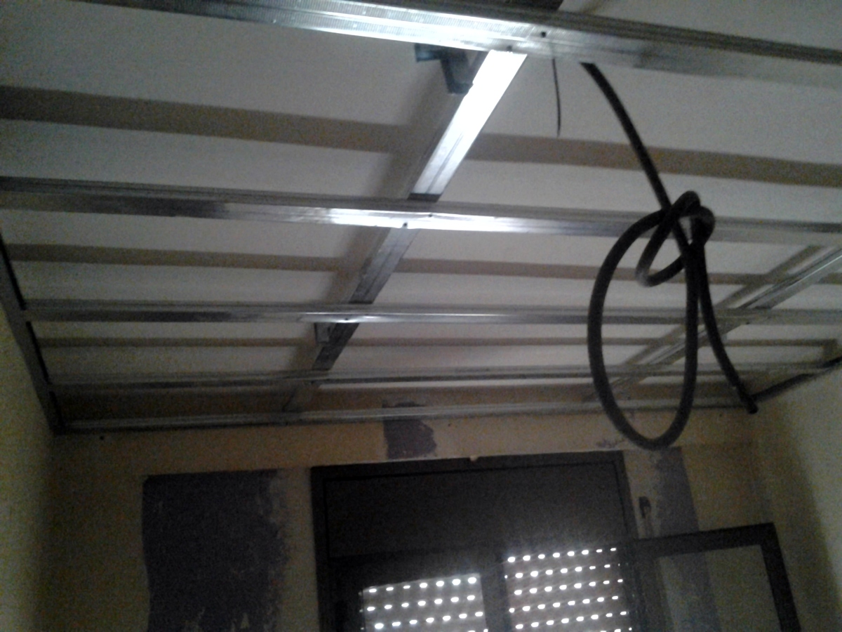 sostre del menjador amb pladur