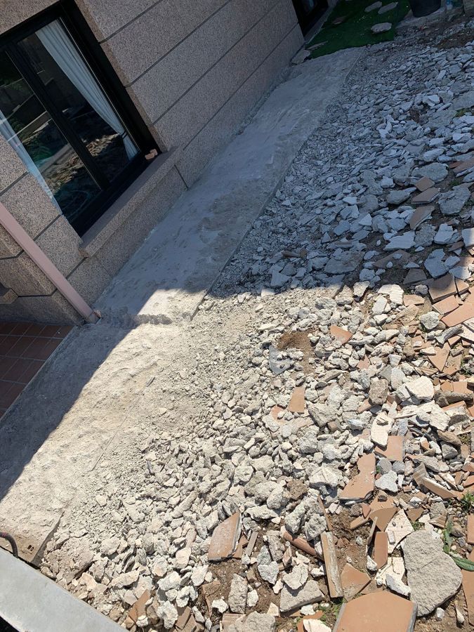 Suelo antes de aplicación de hormigon