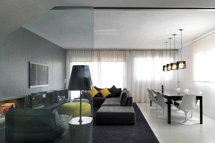 Suelo con microcemento