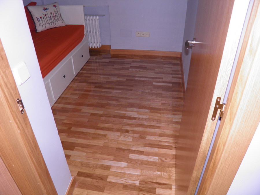 Suelo de parquet terminado