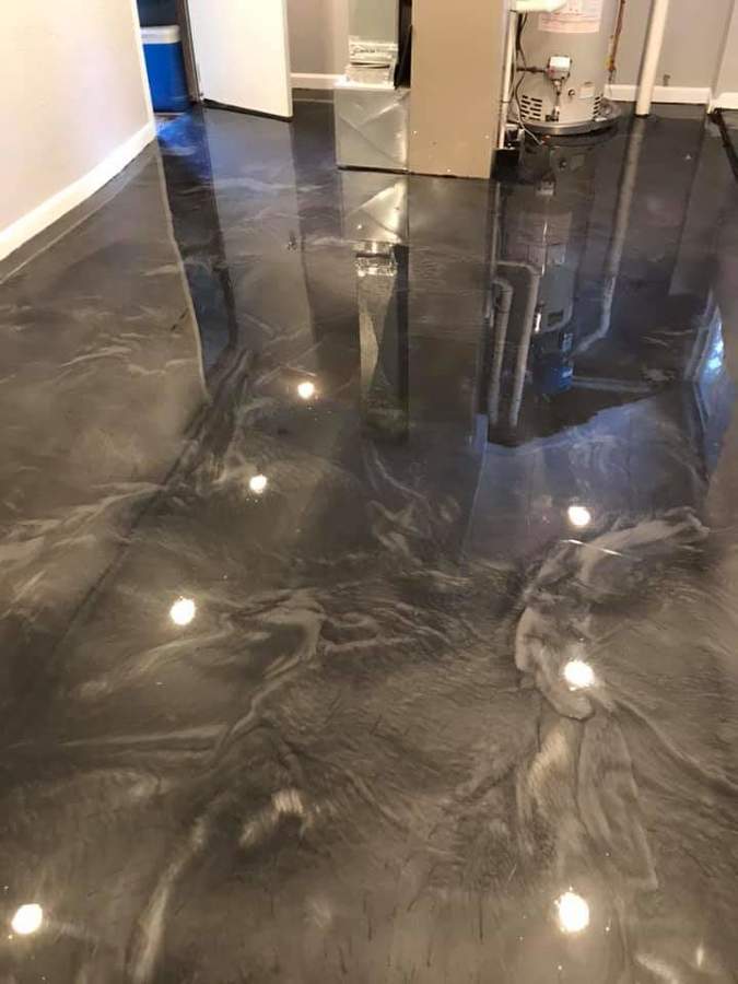 Suelo de resina decorativa