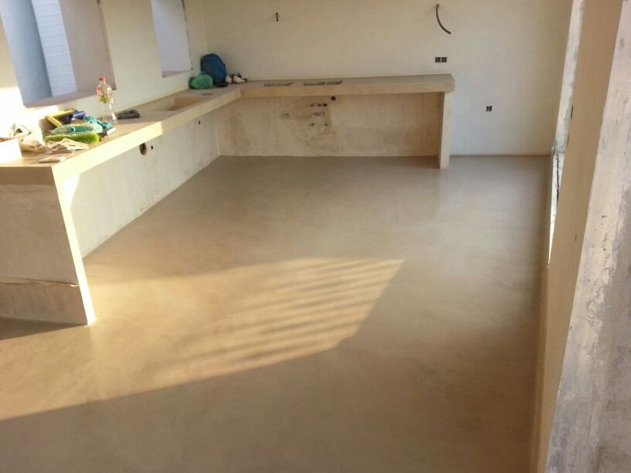Suelo y Mueble de Microcemento