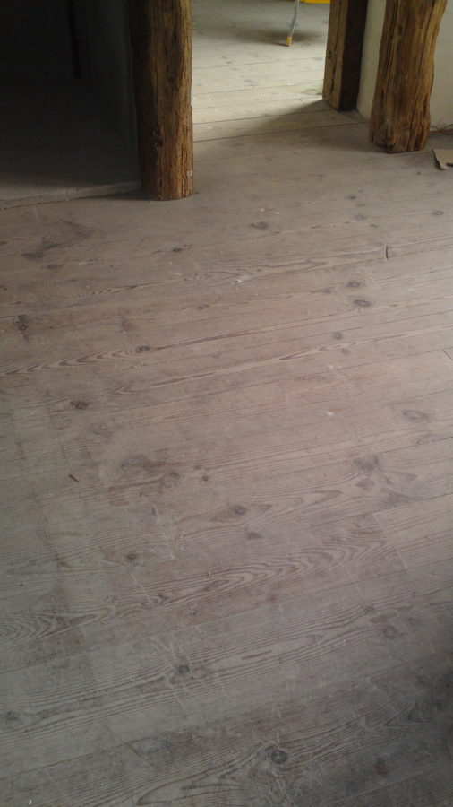 suelos de pino antes ..